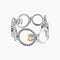 Bracelet Or Blanc BRACELET «YUMA» OR, MORGANITES & MOLDAVITES 58 Facettes BO/220080