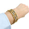 Bracelet Bracelet vintage, or jaune, émail. 58 Facettes 31987