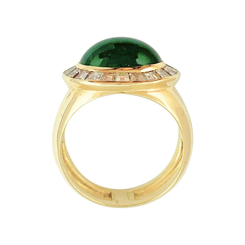 Bague 56 Bague Hammerman Brothers, émeraude, diamants. 58 Facettes 31430