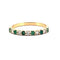 Bague Alliance émeraudes et diamants 58 Facettes
