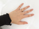 Bague 50 bague CARTIER double love en or rose 18k pendentif 58 Facettes 256980