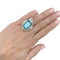 Bague 52 Bague cocktail aigue-marine et diamants. 58 Facettes 31425