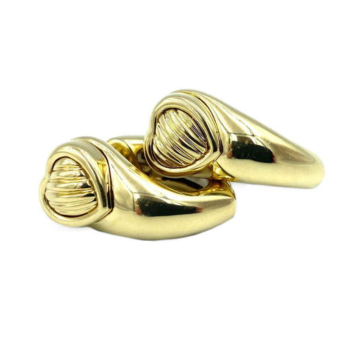 Boucles d'oreilles Piaget - Paire de boucles d’oreilles or jaune 58 Facettes