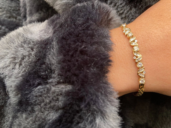 Bracelet Bracelet "Aude" Or jaune Diamants 58 Facettes BO/230014 RIV