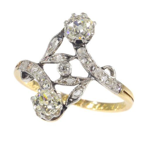 Bague 57 Diamond toi et moi ring 58 Facettes 21120-0105