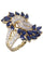 Bague Bague Or jaune Saphirs et Diamants 58 Facettes 076711