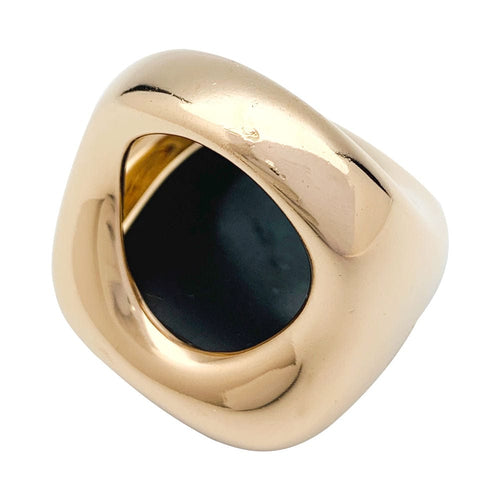 Bague 55 Bague Pomellato en or rose modèle "Victoria", jais. 58 Facettes 30764