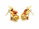 Boucles d'oreilles Boucles d'oreilles Fleur Or jaune Diamant 58 Facettes 1186469CN