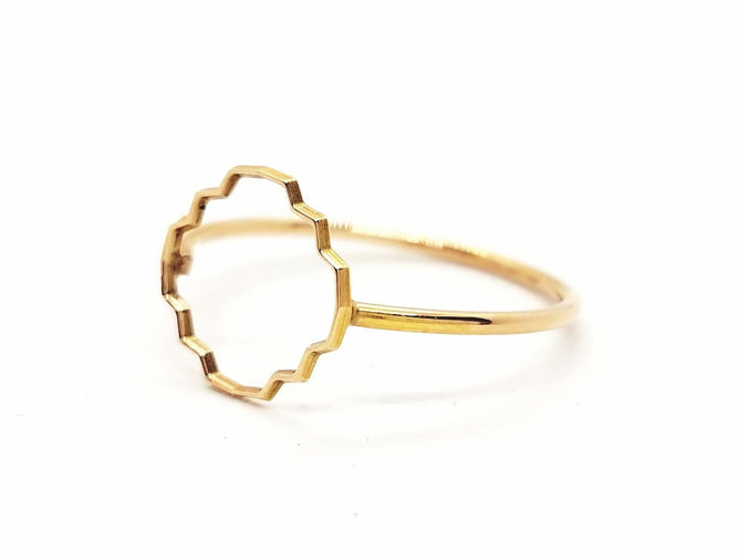 Bague 53 Bague Transparence Or rose 58 Facettes 578912RV