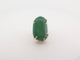 Bague 52 bague en or jaune 18k t52 sertie pierre agate verte 31gr 58 Facettes 253468