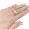 Bague 54 Bague Chaumet, "Chevalière Coeur", or jaune, diamants. 58 Facettes 32137