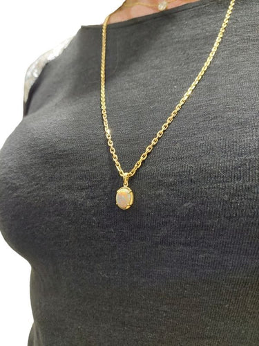 Pendentif Pendentif en or jaune, et opale 58 Facettes 061891