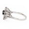 Bague 57 Bague Marguerite Or blanc Saphir 58 Facettes 2283188CN