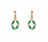 Boucles d'oreilles PENDANTS D'OREILLES OXYDES DE ZIRCONIUM & TOURMALINE 58 Facettes BO/220103 NSS