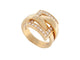 Bague 53 bague BOUCHERON dechainee en or jaune 18k diamants 0.42ct 53 58 Facettes 252038