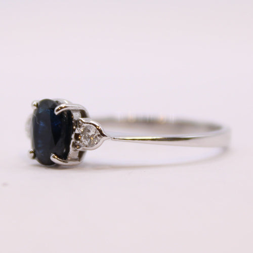 Bague Bague style Art-Déco Saphir, Diamants 58 Facettes