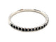 Bague 54 Bague Demi alliance Or blanc Saphir 58 Facettes 1610138CN