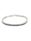 Bracelet Bracelet Ligne en or blanc et saphirs naturels calibrés 58 Facettes
