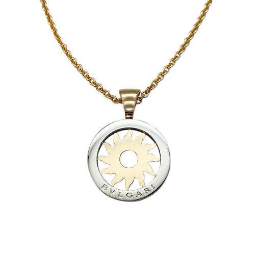 Collier Collier Bulgari, "Tondo", or jaune et acier. 58 Facettes 30972