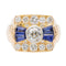 Bague 53 Bague Tank Or rose Diamant 58 Facettes 2537866CN