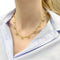Collier Collier draperie or jaune filigrane. 58 Facettes 32059