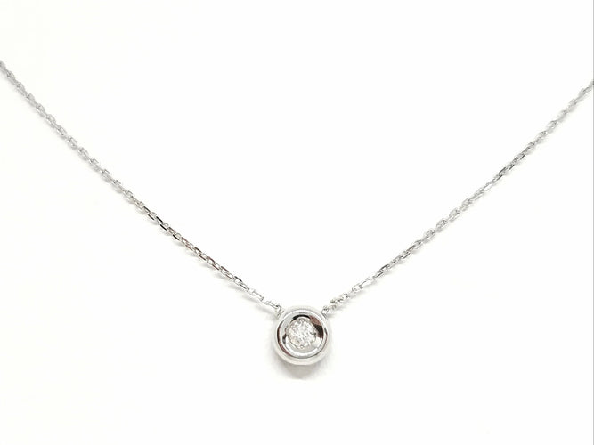 Collier Collier Or blanc Diamant 58 Facettes 578949RV