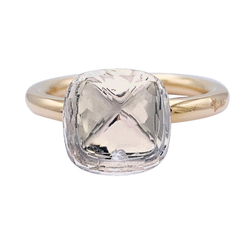 Bague 55 Bague Pomellato, "Nudo Classique", or rose et blanc, topaze. 58 Facettes 32266