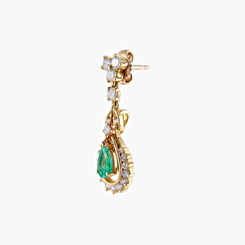 Boucles d'oreilles Or Jaune BOUCLES D’OREILLES DORMEUSES OR & TOURMALINE 58 Facettes BO/220029 RIV