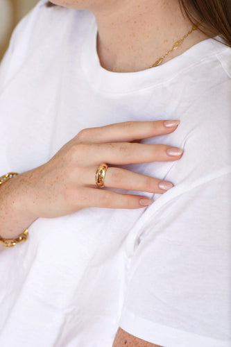 Bague 53.5 Bague jonc pyramidale or et citrines 58 Facettes