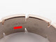 Bague 65 bague CARTIER tank francaise or blanc 18k 58 Facettes 258021