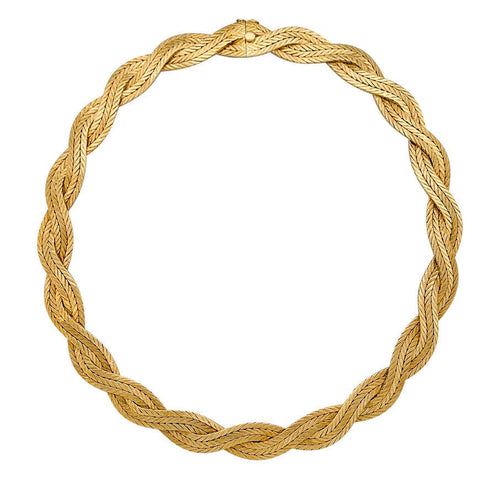 Collier Collier Buccellati, tresse en or jaune. 58 Facettes 31638