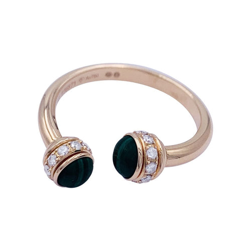 Bague 52 Bague Piaget "Possession", or rose, malachite, diamants. 58 Facettes 32702