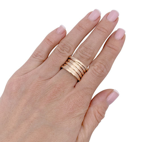 Bague 54 Bague Bulgari, "B.Zero1 XXth Anniversary", en or rose. 58 Facettes 33234