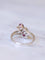 Bague de fiançailles Vintage or, rubis, et diamants 58 Facettes