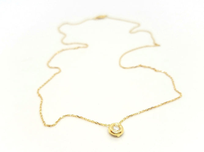 Collier Collier Or jaune Diamant 58 Facettes 579156RV