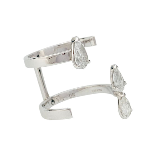 Bague 51 Bague Repossi "Serti sur vide", or blanc et diamants. 58 Facettes 31429