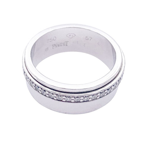 Bague 57 Bague Piaget, "Possession", or blanc, diamants. 58 Facettes 32977