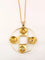 Pendentif Cartier pour Shell, pendentif vintage rond or, diamants et émeraudes 58 Facettes J87