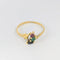 Bague Bague Florale Emeraude, rubis & saphirs 58 Facettes 25930