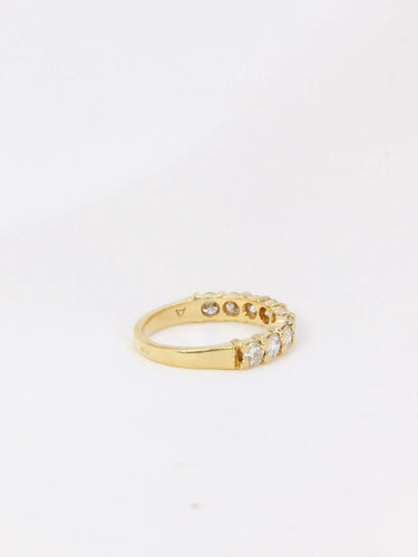 Bague Demi-Alliance américaine diamants 0,72 ct 58 Facettes J100