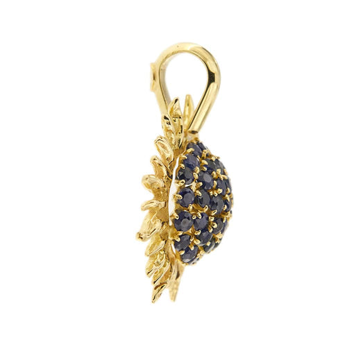 Pendentif Ciondolo sole con zaffiri 58 Facettes 33075