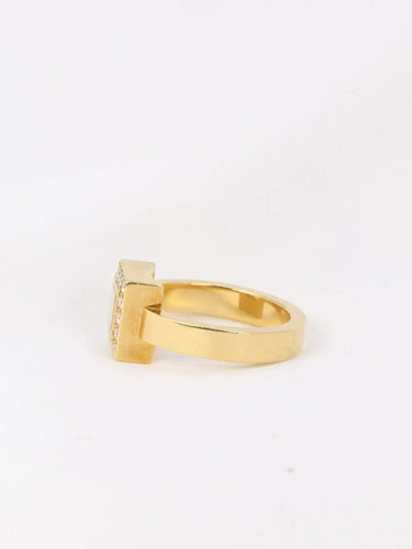 Bague CHOPARD - Bague Happy Diamonds carrée 58 Facettes J1