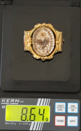 Broche Broche-reliquaire bouquet de fleurs XIXe 58 Facettes 450