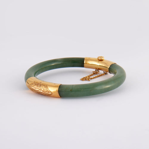 Bracelet Bracelet ancien jade & or 58 Facettes