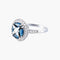 Bague 55 Bague style Art Déco Saphirs Diamants 58 Facettes