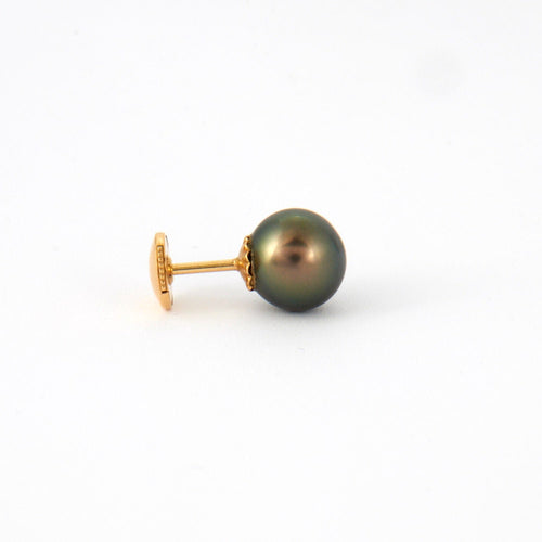 Boucles d'oreilles Puces d'oreilles perles de Tahiti 58 Facettes