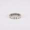 Bague 51 ALLIANCE DIAMANTS TOUR COMPLET OR BLANC 58 Facettes