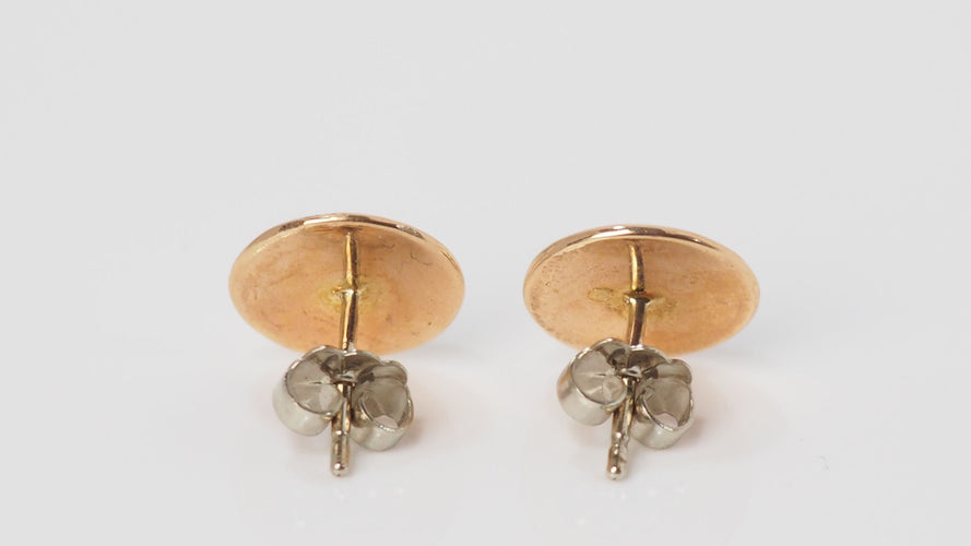 Boucles d'oreilles Boucles d'oreilles Clozeau en or jaune et nacres 58 Facettes