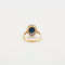 Bague 53 Bague Pompadour Or jaune Platine Saphir Diamants 58 Facettes
