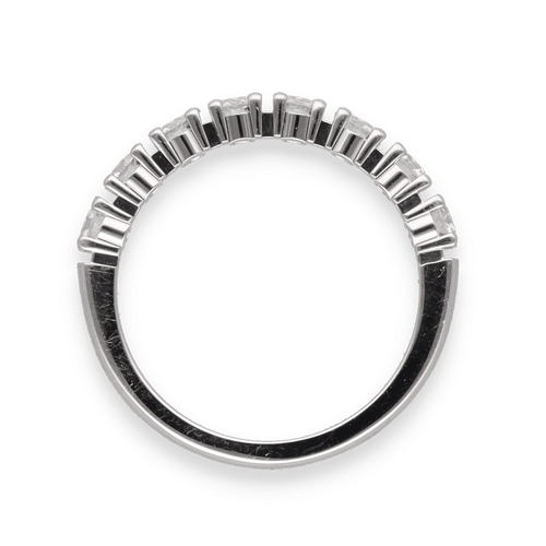 Bague Alliance De Beers platine diamants 58 Facettes